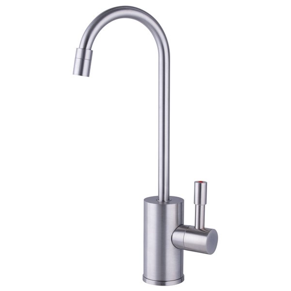 Ready Hot Brushed Nickel Hot Water Faucet for Water Tanks, Includes Safety Lock 42-RH-F570-BN